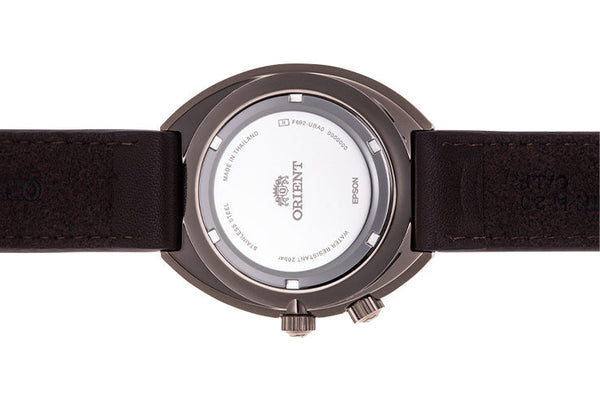 RA-AA0E06B Reloj Orient Sport Hombre Acero Bronceado Cuero