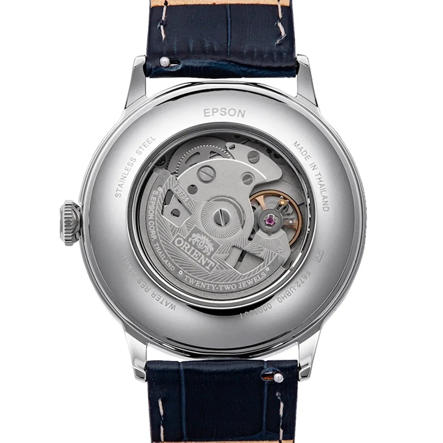 RA-AC0024L Reloj Orient Bambino Hombre Correa Cuero Azul