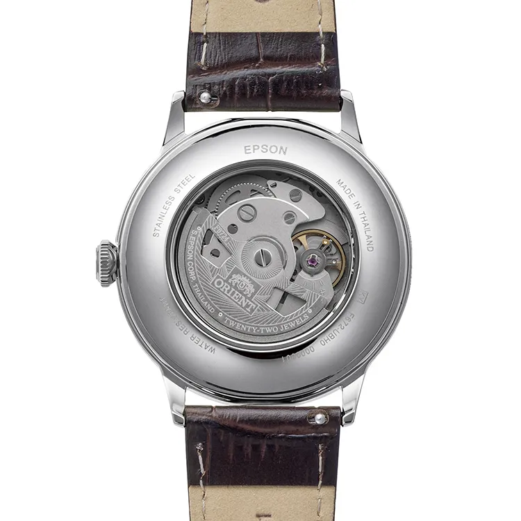 RA-AC0029E Reloj Orient Bambino de hombre correa de cuero - Cuero Marrón