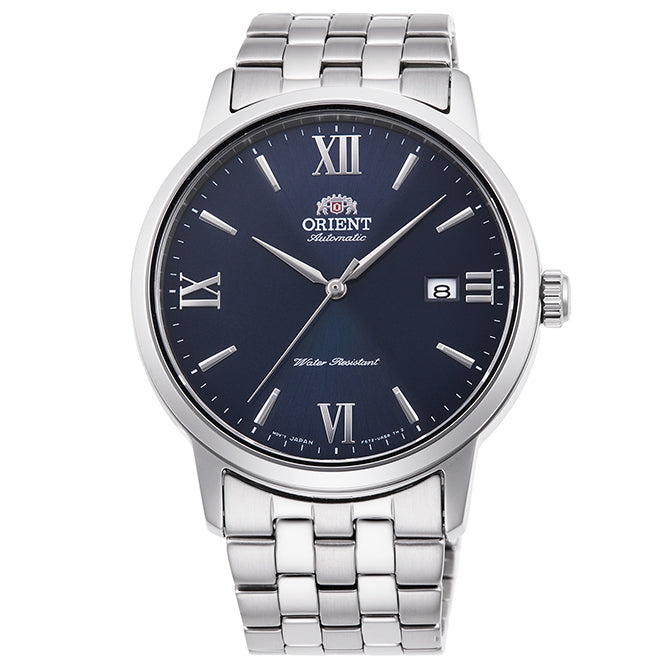 RA-AC0F09L10B Reloj Orient Symphony Hombre Correa de Acero Esfera Azul