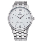 RA-AC0F10S Reloj Orient Symphony Clásico Hombre Correa Acero Plateado