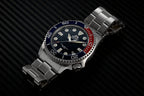 RA-AC0K03L Reloj Orient Triton Hombre Correa Acero Azul Rojo