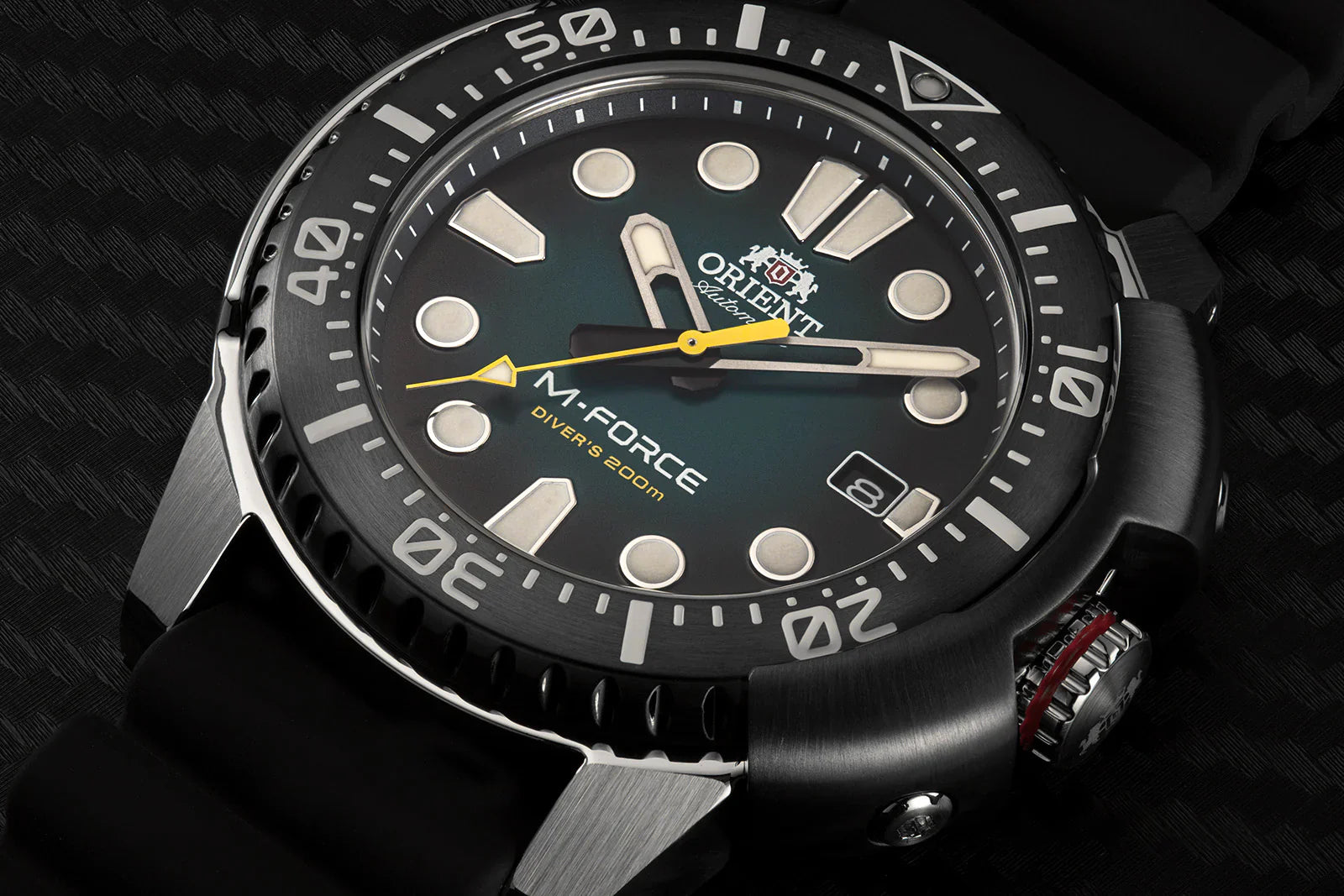 RA-AC0L04L Reloj Orient M-Force Hombre Correa Caucho Negro
