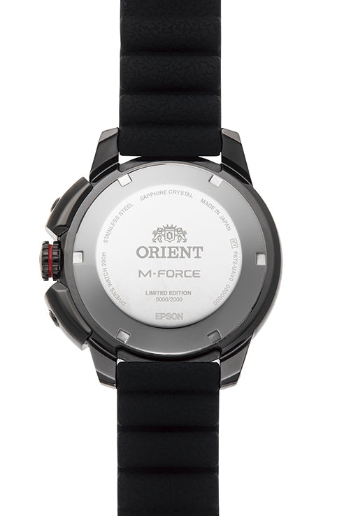 RA-AC0L09R Reloj Orient M-Force Hombre Correa Caucho Negro