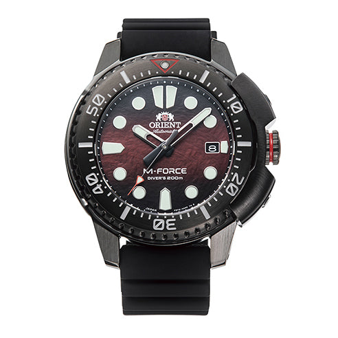 RA-AC0L09R Reloj Orient M-Force Hombre Correa Caucho Negro