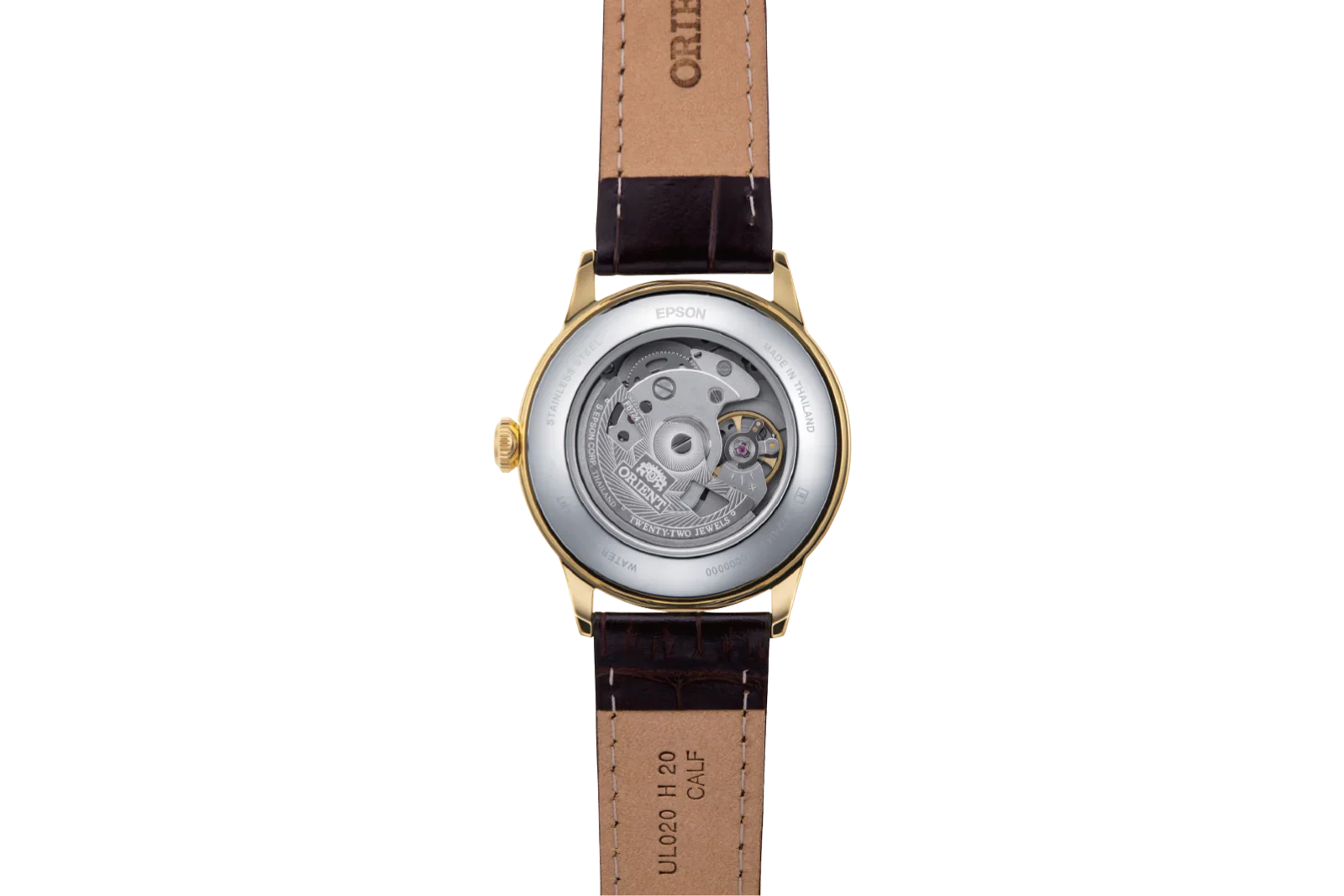 RA-AC0M01S Orient Bambino de hombre correa de piel