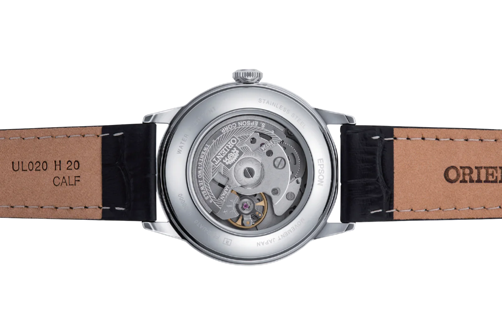 RA-AC0M02B Orient Bambino de caballero pulsera de cuero