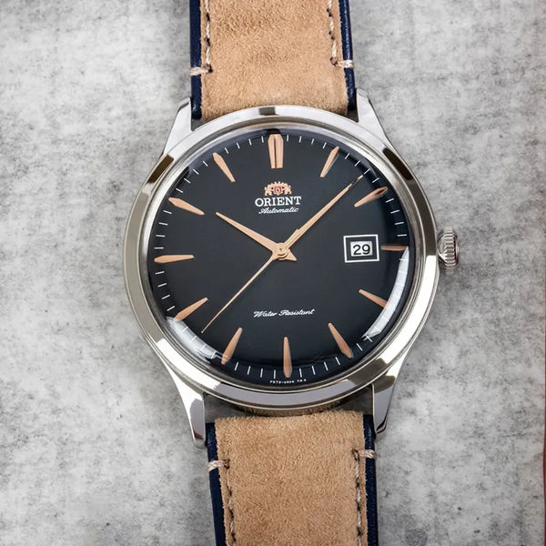 RA-AC0P02L Reloj Orient Contemporary Hombre Correa Cuero Esfera Azul