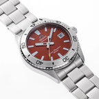 RA-AC0Q09R Reloj Orient Mako Hombre Correa Acero Esfera Roja