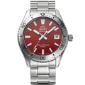 RA-AC0Q09R Reloj Orient Mako Hombre Correa Acero Esfera Roja