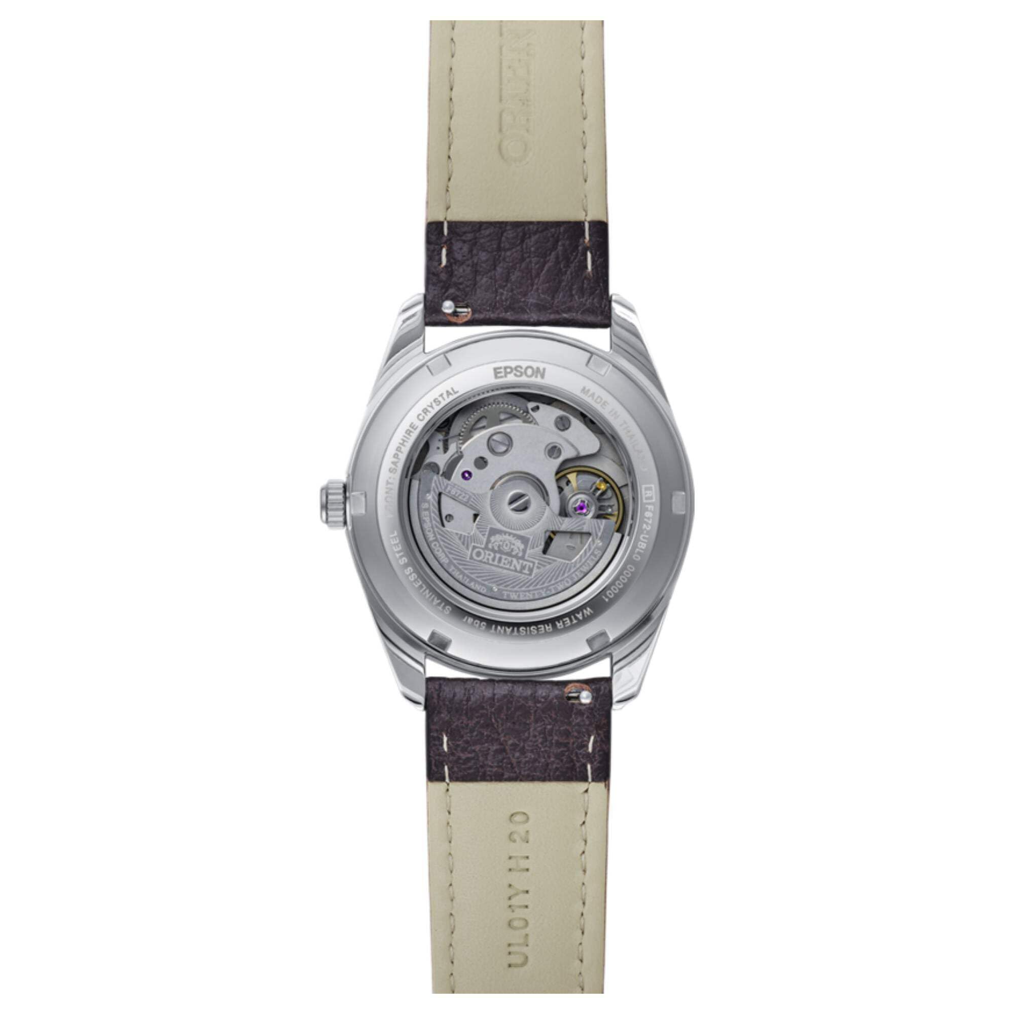 RA-AC0R03Y Reloj Orient Stretto Date de hombre banda de piel