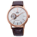 RA-AG0001S Reloj Orient Bambino Hombre Correa Cuero Oro Rosa
