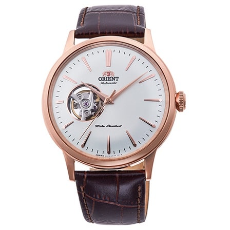 RA-AG0001S Reloj Orient Bambino Hombre Correa Cuero Oro Rosa