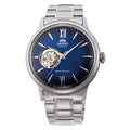RA-AG0028L Reloj Orient Bambino Open Heart Hombre Acero Azul