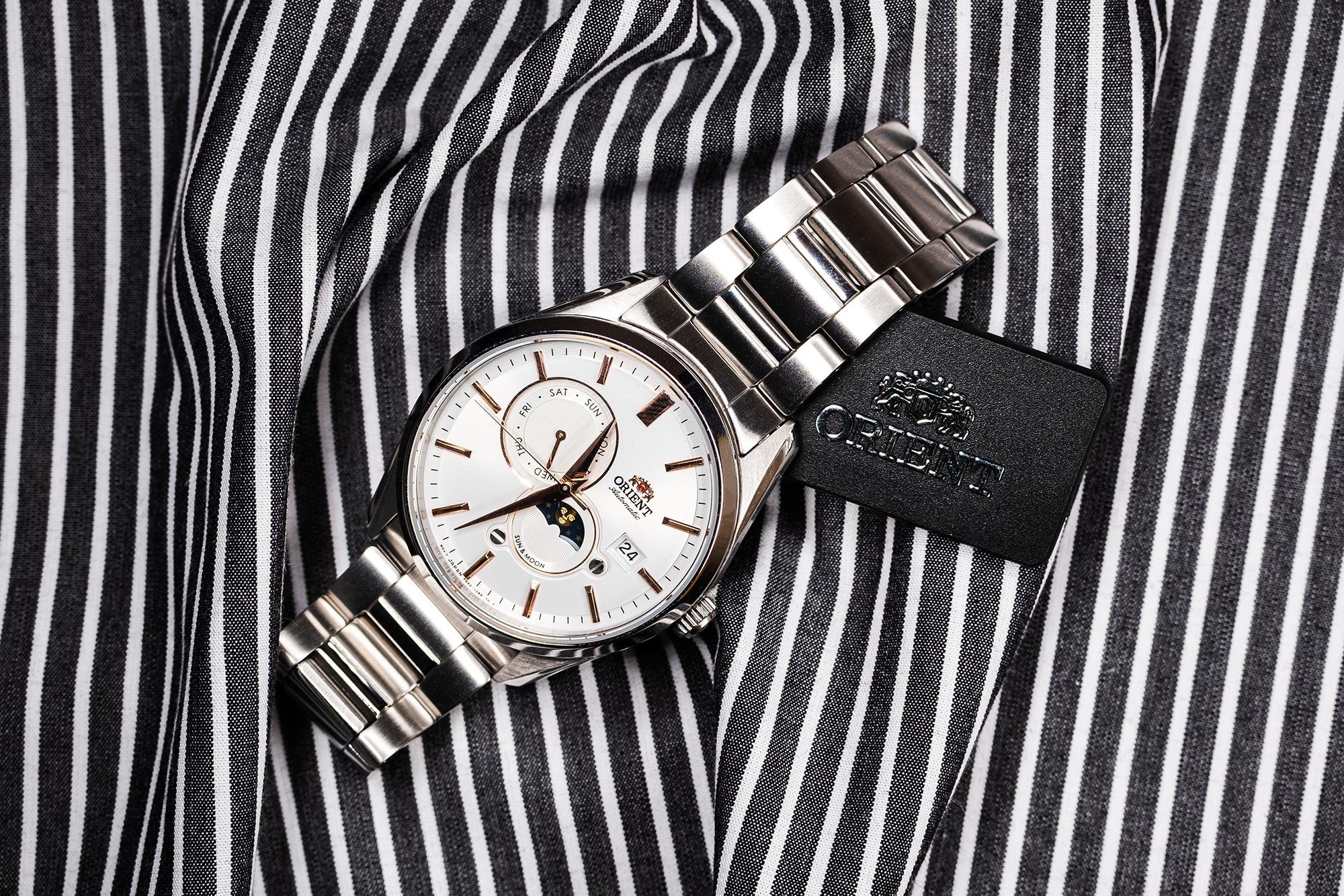 RA-AK0306S Reloj Orient Sun and Moon Hombre Acero Esfera