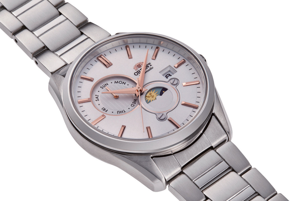 RA-AK0306S Reloj Orient Sun and Moon Hombre Acero Esfera