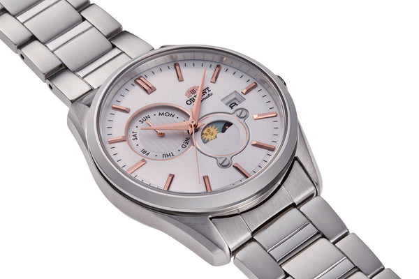 RA-AK0306S Reloj Orient Sun and Moon Hombre Acero Esfera