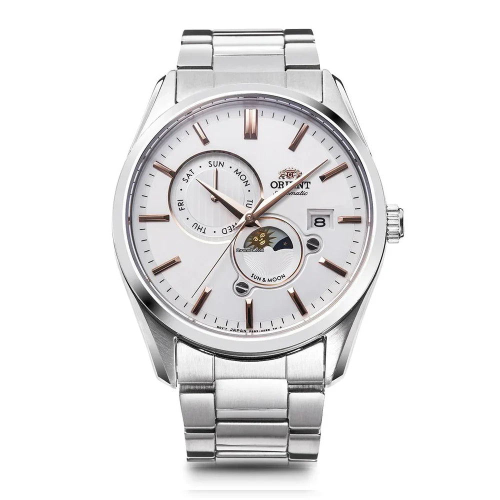 RA-AK0306S Reloj Orient Sun and Moon Hombre Acero Esfera