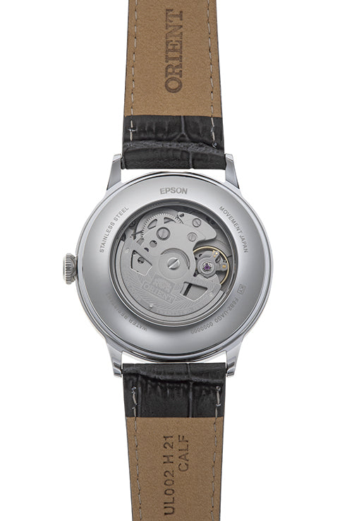 RA-AK0704N Reloj Orient Bambino Hombre Correa Cuero Negro