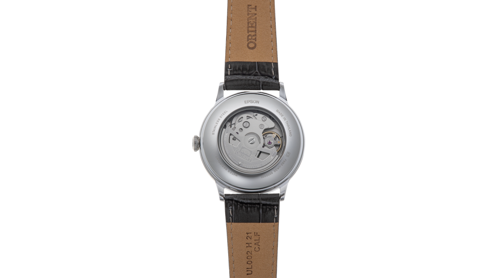 RA-AK0704N Reloj Orient Bambino Hombre Correa Cuero Negro