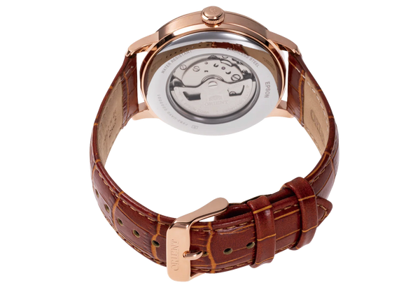 RA-AK0801S Orient Bambino de hombre pulsera de piel marrón