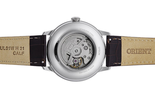 RA-AK0807R Reloj Orient Bambino de caballero pulsera de cuero