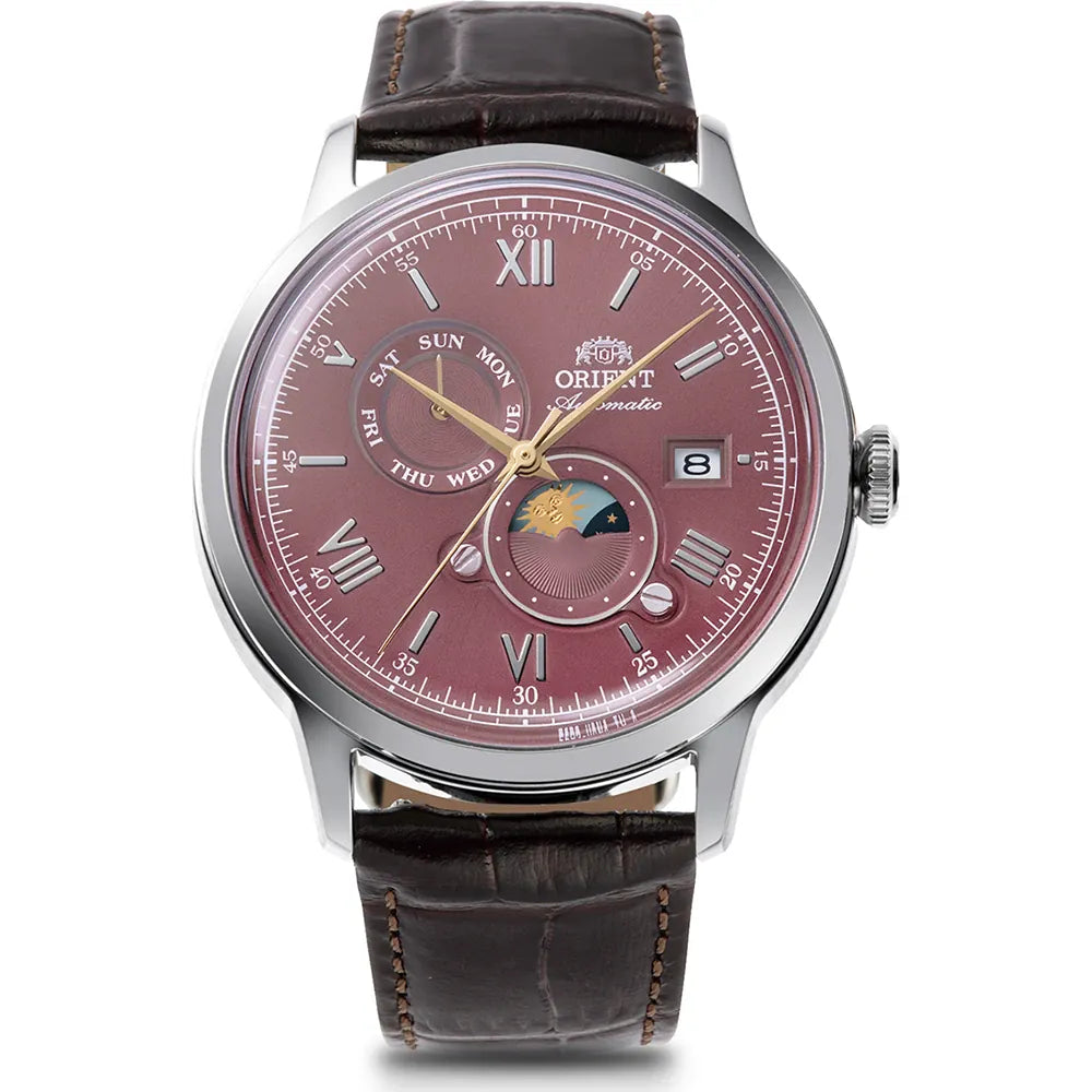 RA-AK0807R Reloj Orient Bambino de caballero pulsera de cuero