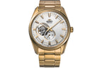 RA-AR0007S Reloj Orient Stretto Semi Skeleton de hombre pulsera de metal