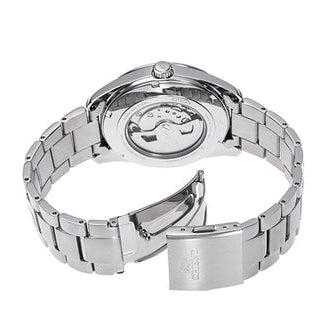 RA-AR0010R Reloj Orient Stretto Semi Skeleton de hombre correa de metal