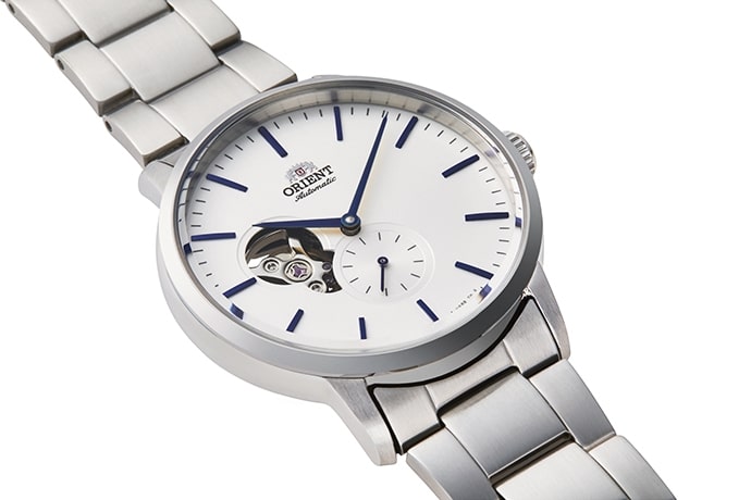 RA-AR0102 Reloj Orient Contemporary Automático Open Heart Hombre Acero