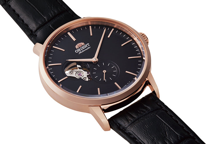 RA-AR0103B Reloj Orient Contemporary Hombre Dorado Rosa Piel