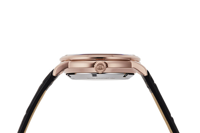 RA-AR0103B Reloj Orient Contemporary Hombre Dorado Rosa Piel