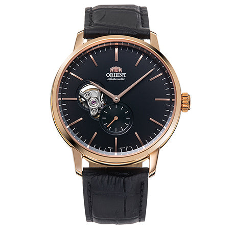 RA-AR0103B Reloj Orient Contemporary Hombre Dorado Rosa Piel