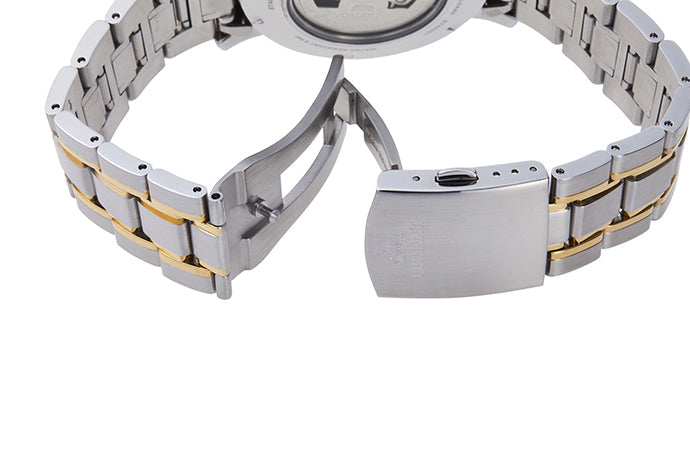 RA-AS0007S Reloj Orient Sun & Moon Hombre Acero Bicolor