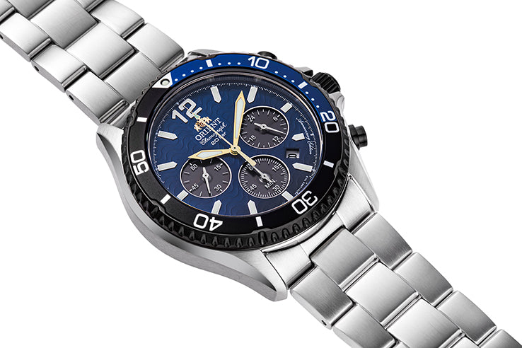 RA-TX0208L Reloj Orient Chronograph Hombre Acero Azul Marino