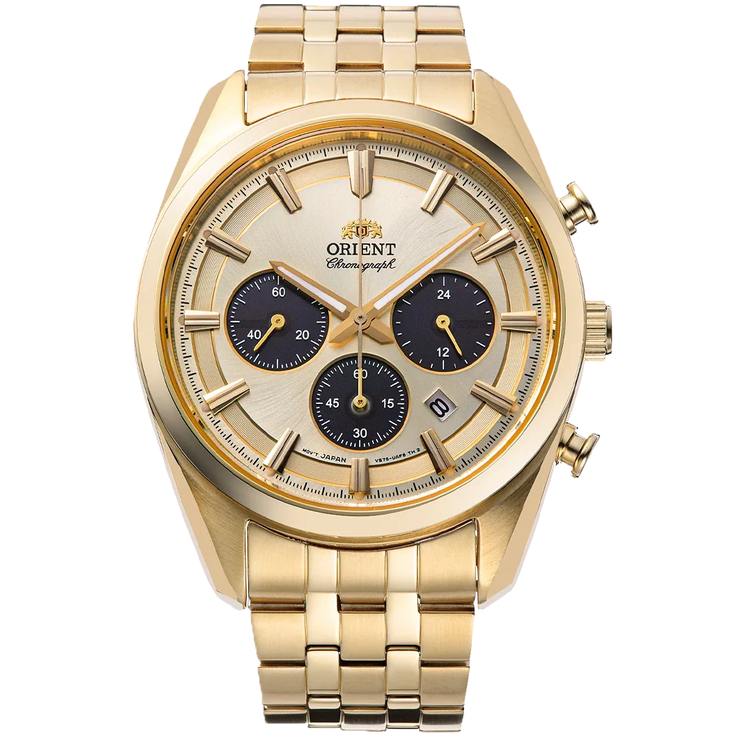 RA-TX0301G Reloj Orient Chronograph Hombre Acero Dorado