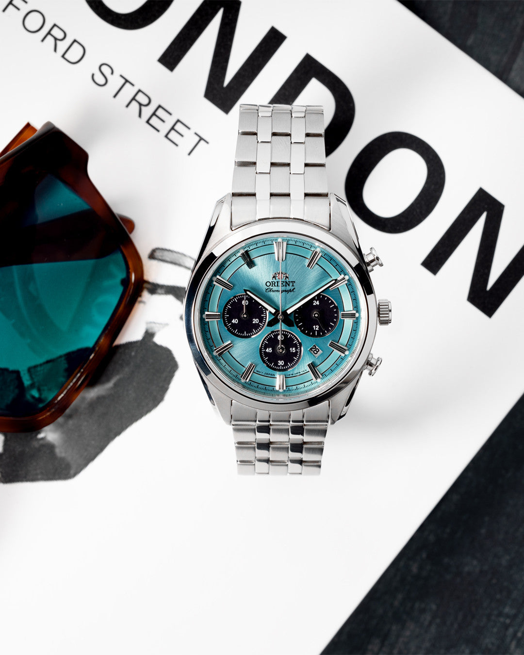 RA-TX0304L Reloj Orient Chronograph Hombre Acero Verde Menta