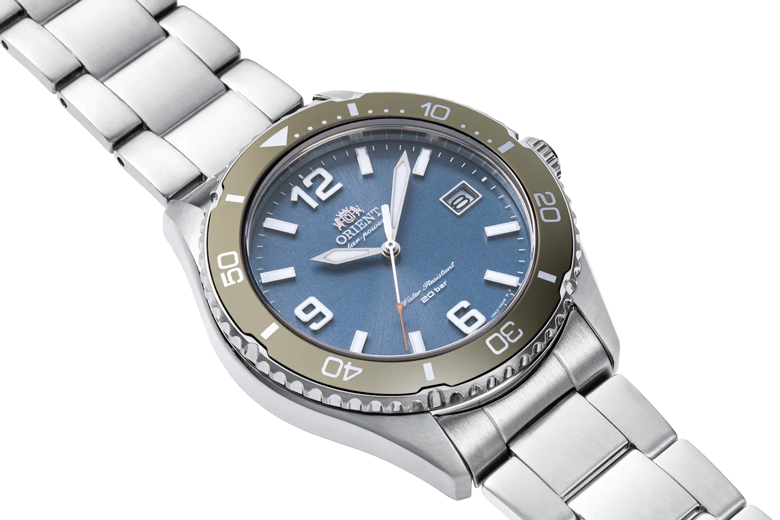 RA-WJ0002L Reloj Orient Sport Hombre Correa Acero Esfera Azul