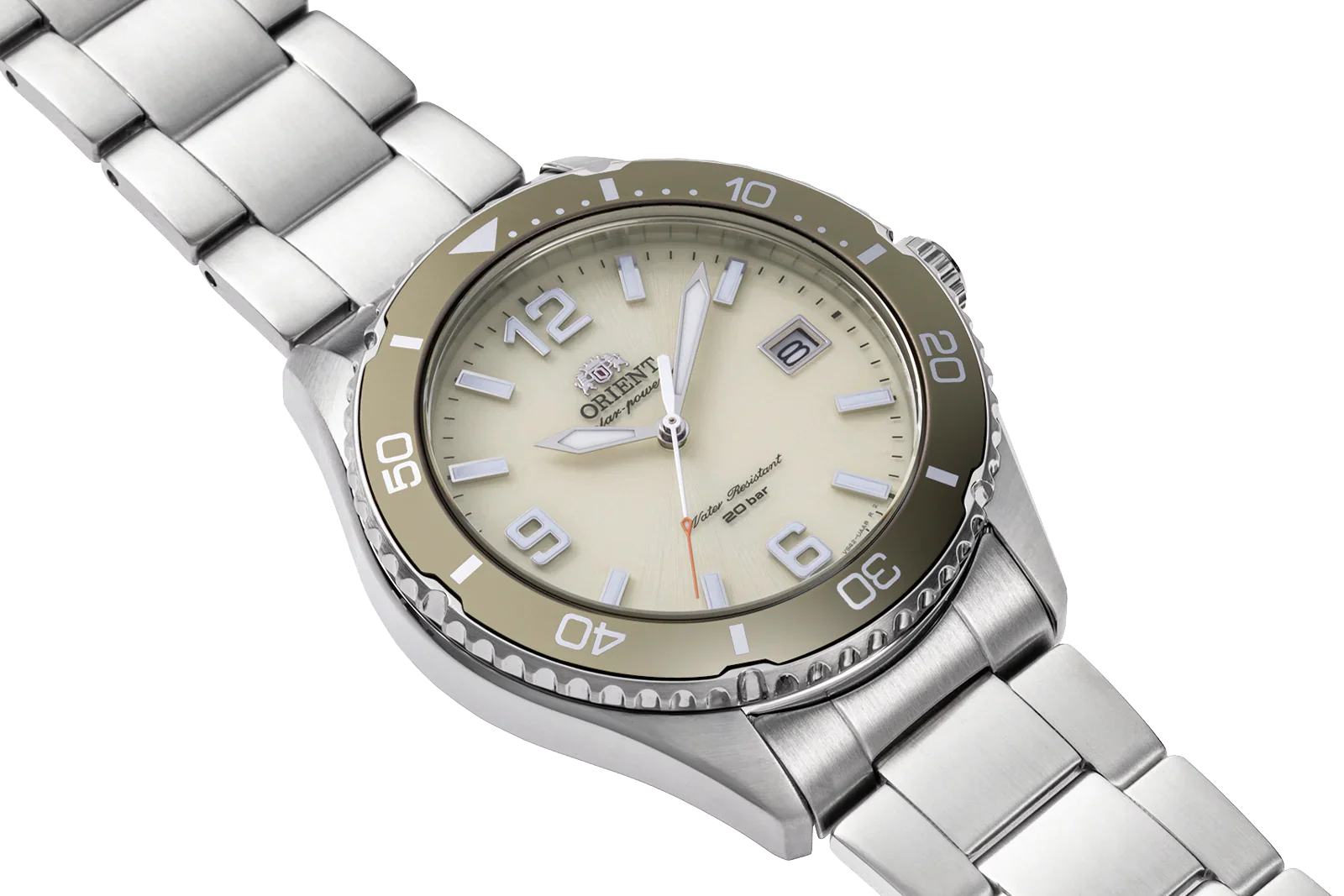 RA-WJ0003S Reloj Orient Contemporary Solar Hombre Acero Inoxidable Bezel