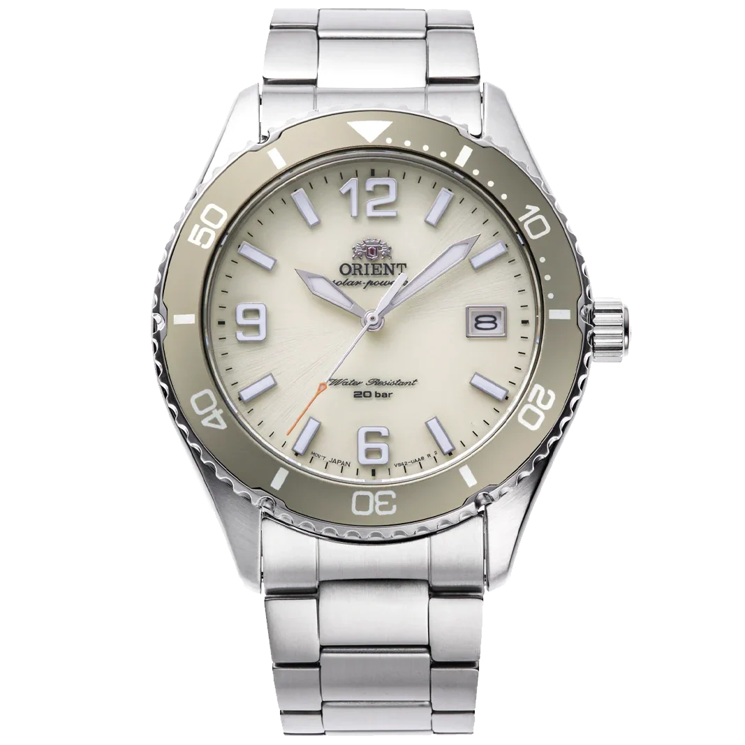 RA-WJ0003S Reloj Orient Contemporary Solar Hombre Acero Inoxidable Bezel