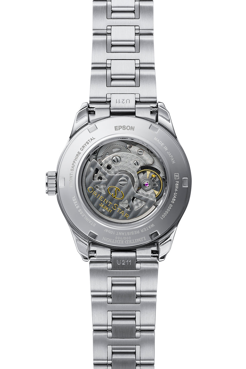 RE-AT0021L Reloj Orient Star Semi Skeleton de hombre correa de metal - Acero Inoxidable Plateado