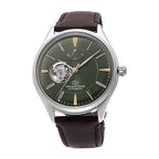 RE-AT0202E Reloj Orient Semi Skeleton de hombre correa de cuero