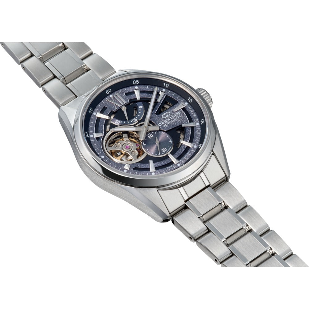 RE-AV0138V Reloj Orient Star Modern Skeleton de hombre correa de metal
