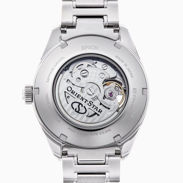 RE-BY0004A Reloj Orient Star Contemporary Open Heart De hombre correa de metal