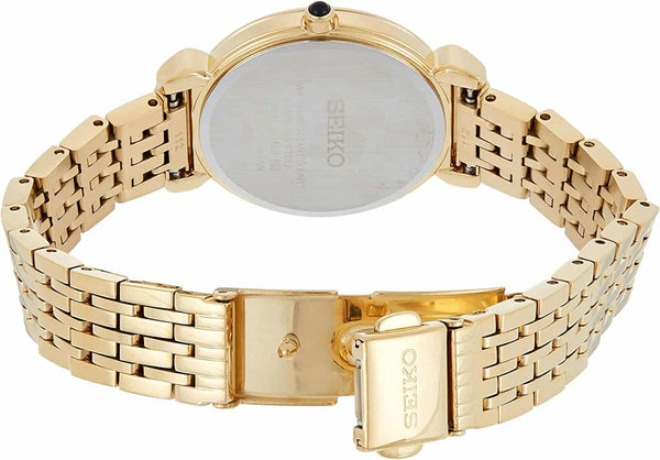 SFQ802P1 Reloj Seiko Essentials Mujer Acero Dorado Esfera Nácar