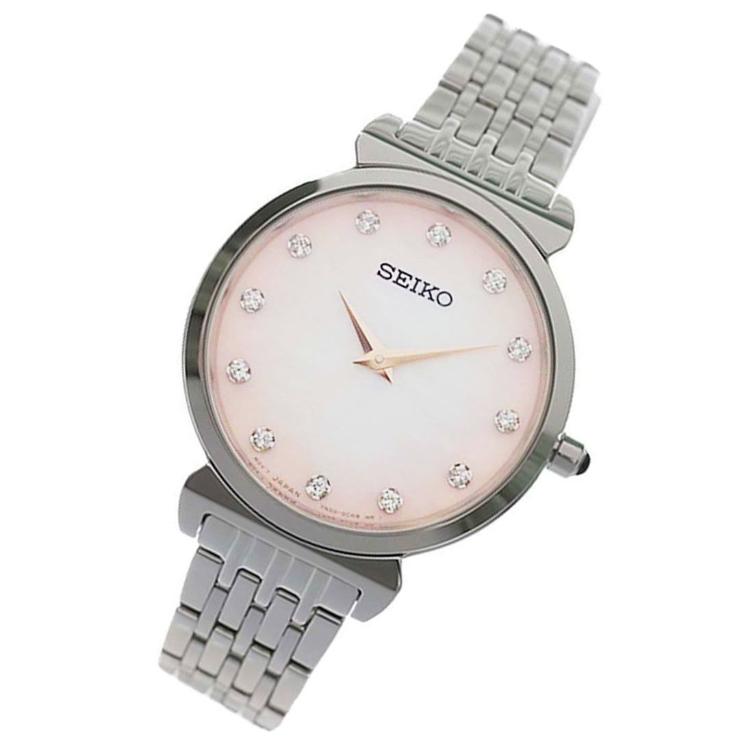 SFQ803P1 Reloj Seiko Essentials Mujer Correa Acero Nácar Rosa
