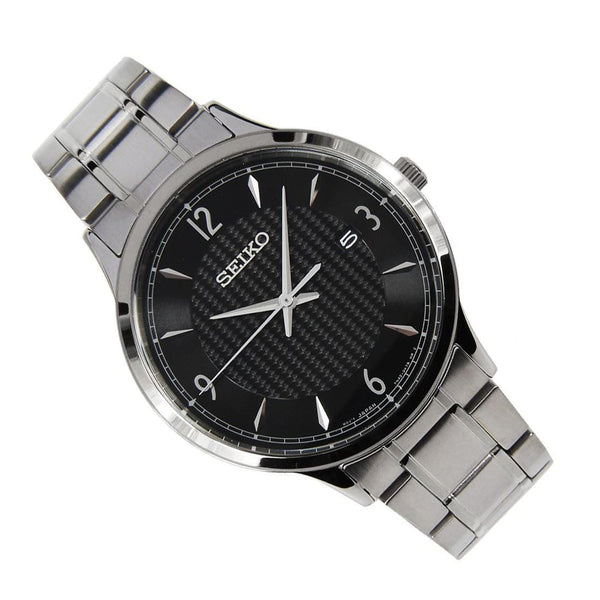 SGEH81P1 Reloj Seiko Clásico Hombre Acero Esfera Negra