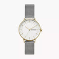SKW2912 Reloj Skagen Riis Mujer Malla Milanesa Plateada Dorada