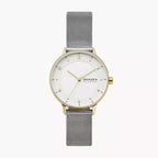 SKW2912 Reloj Skagen Riis Mujer Malla Milanesa Plateada Dorada