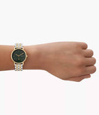 SKW3122 Reloj Skagen Kuppel Lille Mujer Pulsera Bicolor Esfera Verde